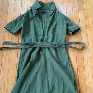J.CREW MERCANTILE, Size 2, Green Utility Dress